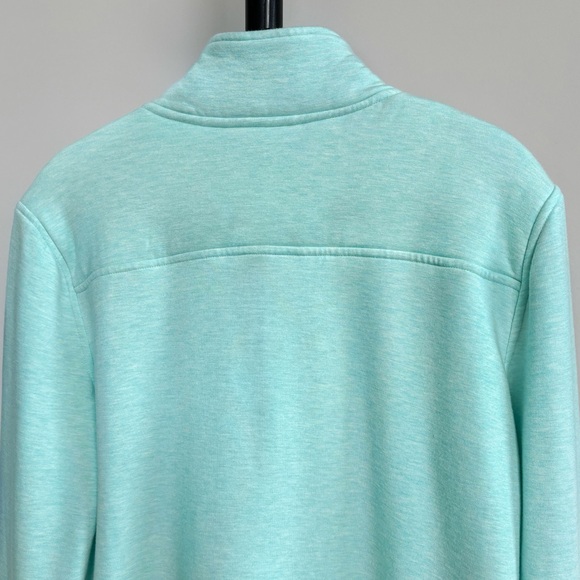Vineyard Vines Dreamcloth Relaxed Shep Shirt Quarter Zip Sweatshirt Mint NWOT - Picture 6 of 14